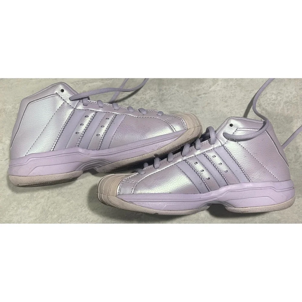 Adidas Pro Model 2G Iridescent Purple High Top Sneakers EG2484 Mens 5 Womens 6.5